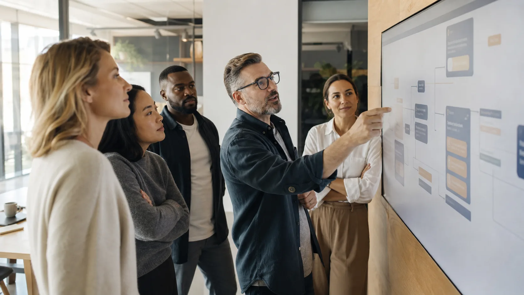 Collaborateurs de plusieurs métiers construisant un usage responsable de l’IA