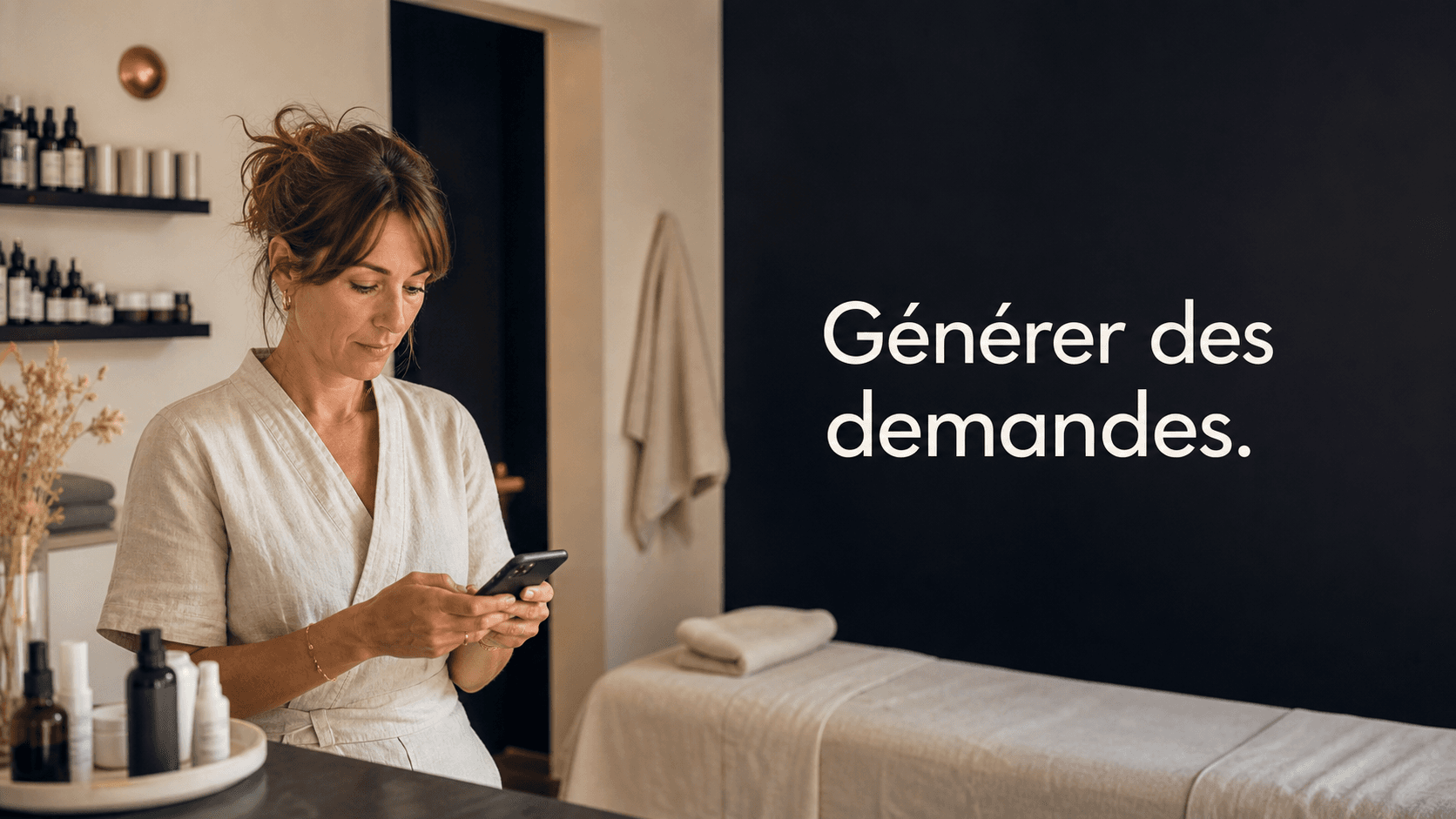 Professionnelle locale consultant une nouvelle demande client