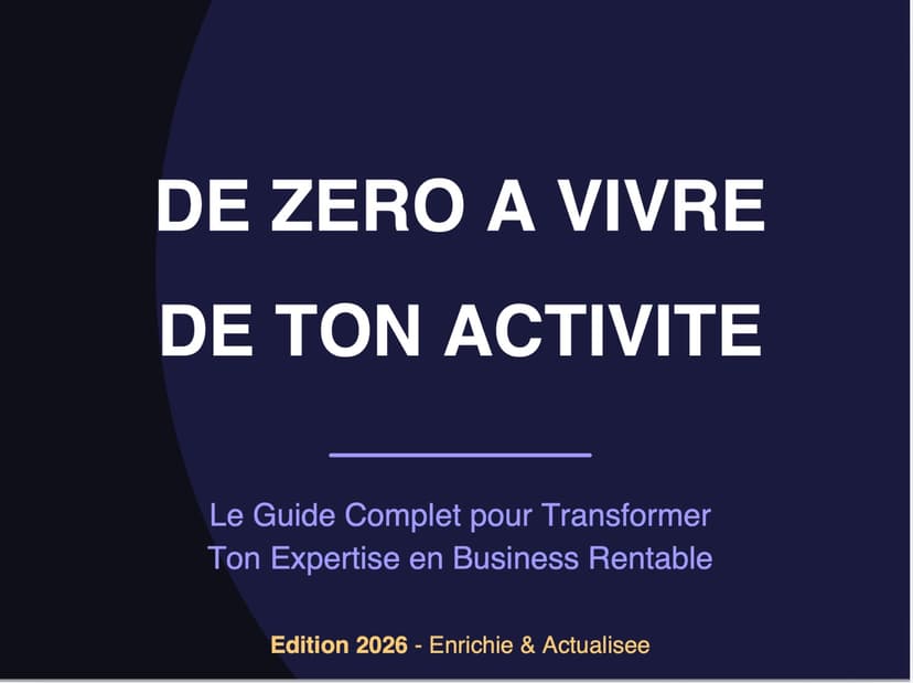 Apercu ebook De Zero a Vivre 1