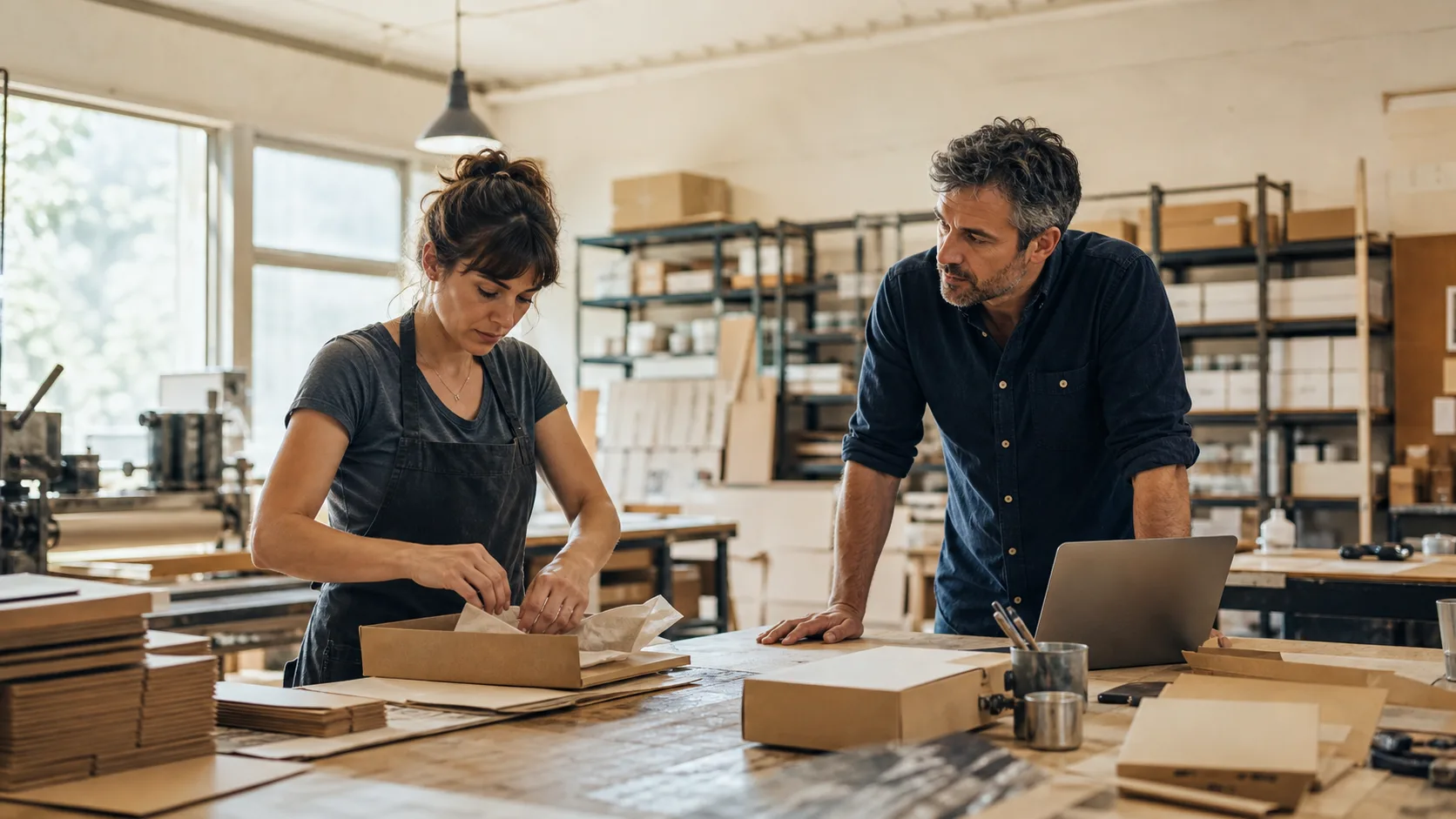 Collaboratrice suivant un processus documenté avec son manager