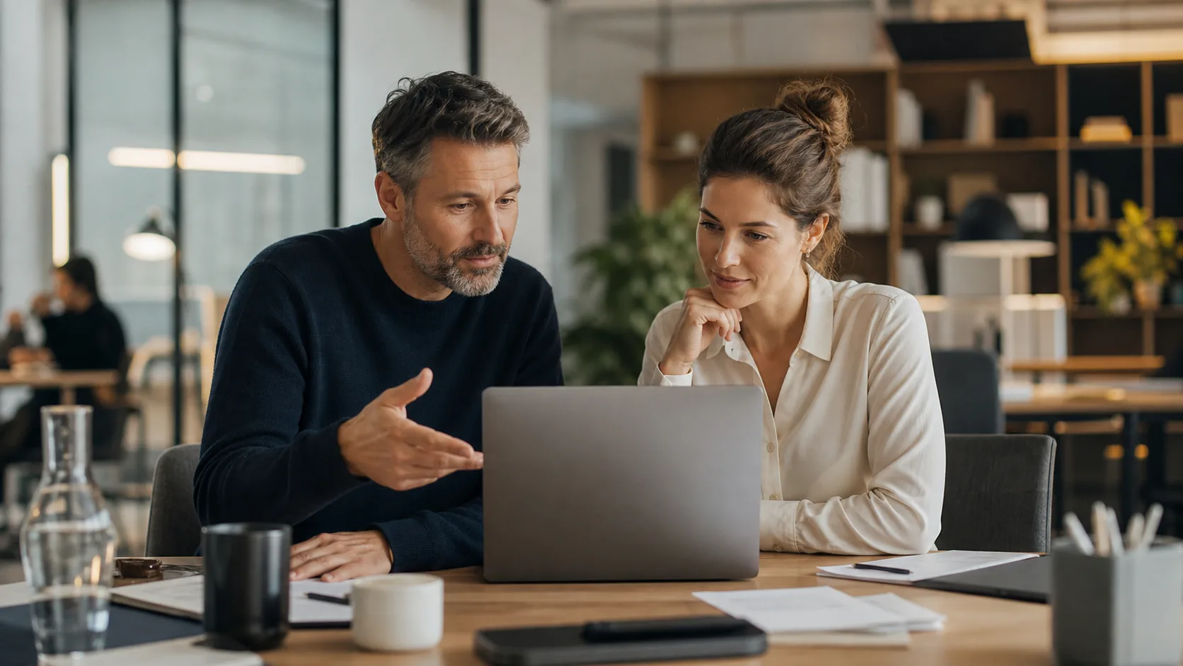 Manager transformant un compte-rendu de réunion en actions claires