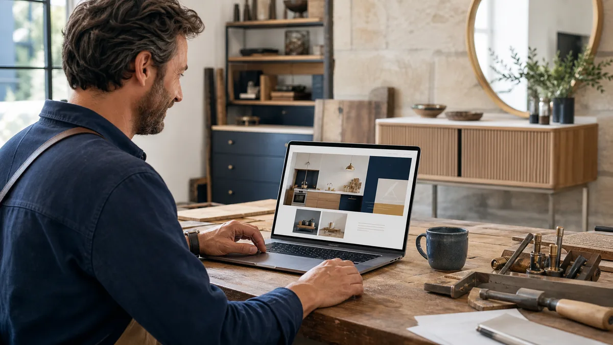 Artisan local consultant un site professionnel