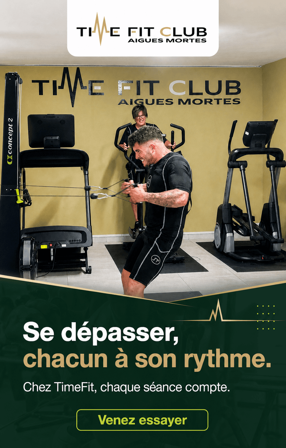 Visuel TimeFit sur le dépassement de soi à son rythme